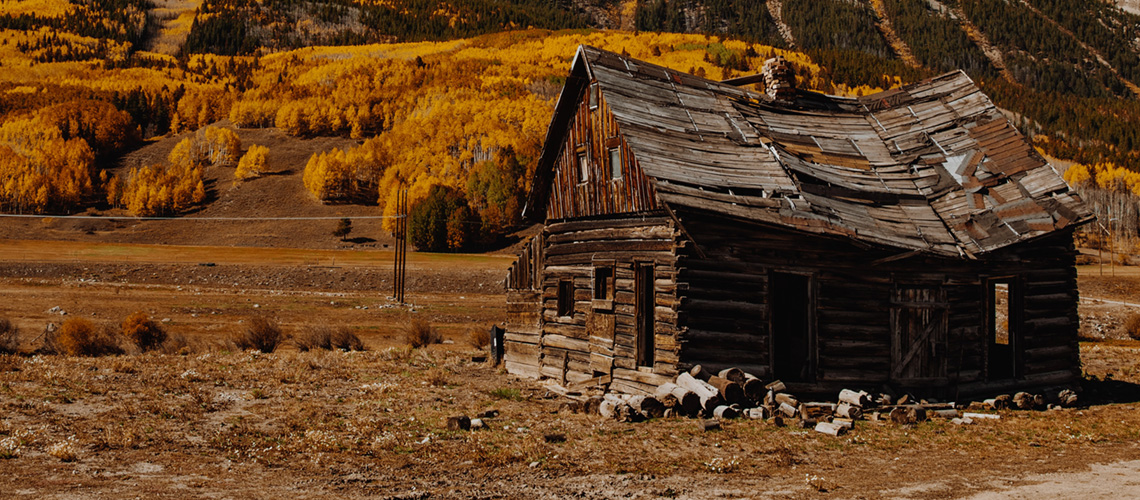 Die verfallene Hütte - Zustand vor dem allmächtigen Gott.