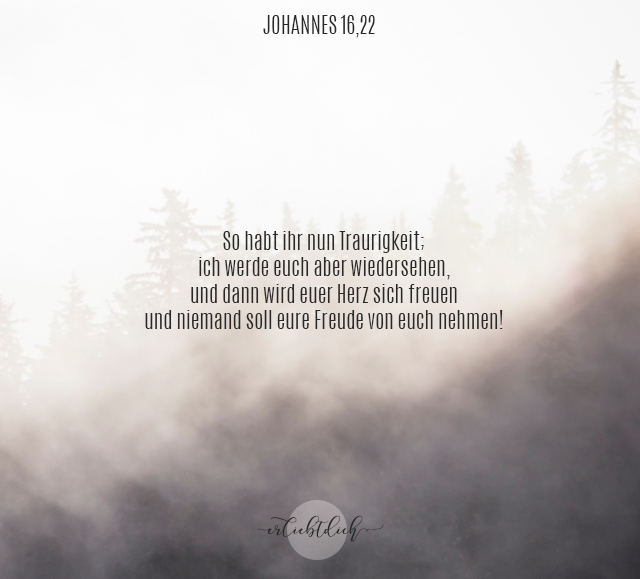 Bibelsprüche für den Alltag - Johannes 16,22